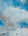 Vloerkleed polyester blauw/grijs 80 x 150 cm BOZAT_755321
