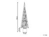 Figura decorativa árvore de natal castanha clara TOLJA_787401
