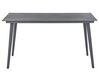 Puutarhapöytä alumiini tummanharmaa 140 x 80 cm MILETO_808448
