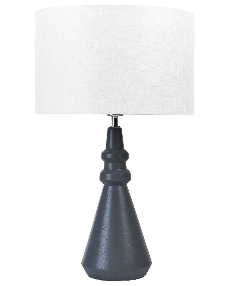 Lámpara de mesa de cerámica negro/blanco 66 cm CERILLOS_844141