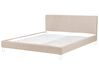 EU Super King Size Bed Frame Cover Beige for Bed FITOU _752870