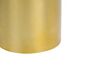 Beistelltisch Metall / Marmor gold / weiß rund ⌀ 40 cm ARIAGA_912791