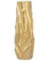 Dekoratívna kameninová váza 37 cm zlatá ZAFAR_734282