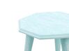 Set of 2 Wooden Side Tables Blue KANRI_852194