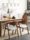 Spisebord 160 x 90 cm mørkebrun LOTTIE_845094