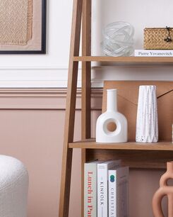 Kukkamaljakko posliini valkoinen 22 cm THEBES