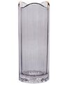 Blomvas 30 cm glas grå PERDIKI_838145
