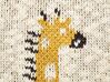 Set of 2 Cotton Kids Cushions Giraffe Motif 45 x 45 cm Beige CHILARI_905262