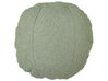 Conjunto de 2 almofadas decorativas em tecido teddy verde ⌀ 30 cm RUTABAGA_906133