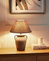 Lampa stołowa ceramiczna szara AGEFET_898010