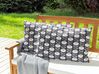 Set of 2 Outdoor Cushions Geometric Pattern 40 x 60 cm Grey VALSORDA_881477