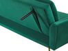 Sofa rozkładana welurowa zielona VETTRE_787944