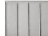 Slaapkamerset fluweel grijs 140 x 200 cm SEZANNE_800114