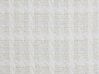 Dekokissen kariertes Muster hellbeige / weiß 30 x 60 cm DOURIS_902373