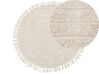 Okrúhly bavlnený koberec ø 140 cm béžový HALFETI_837567