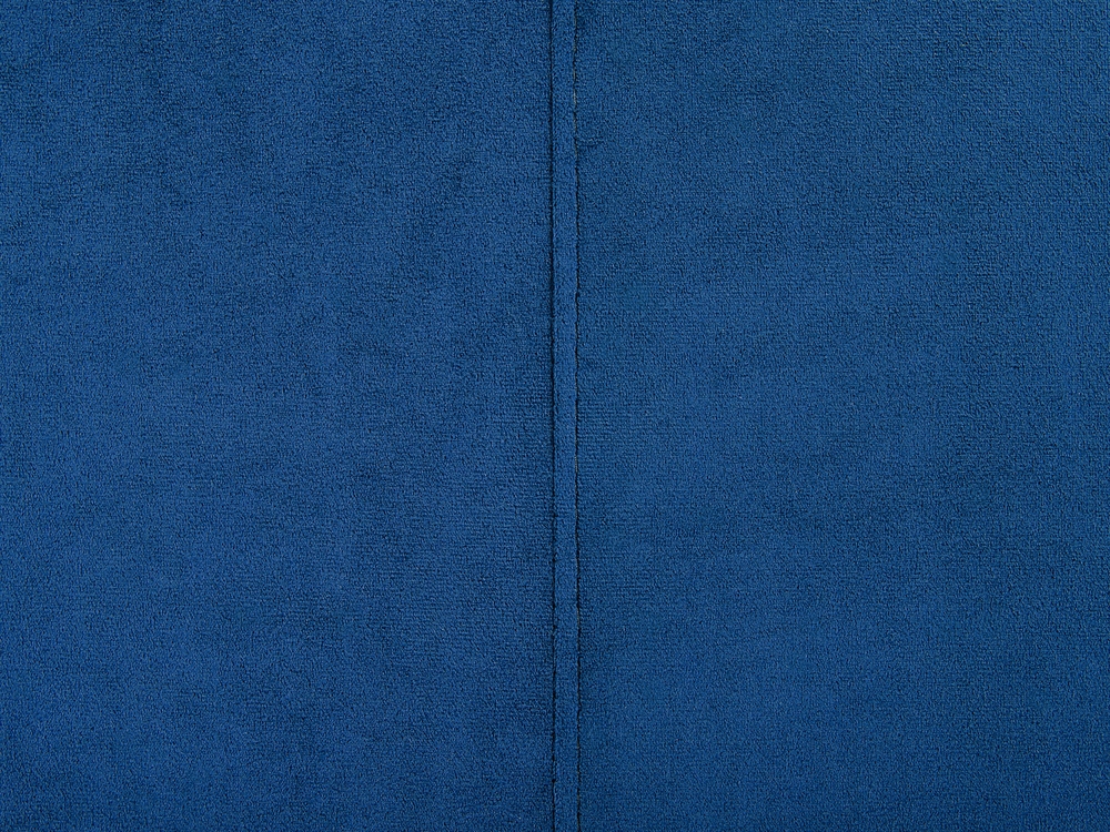 Blue suede ottoman deals