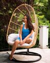 PE Rattan Hanging Chair with Stand Natural CASOLI_874214