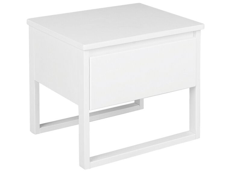 1 Drawer Bedside Table White GIULIA_743814