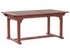 Table de jardin en bois d'acacia foncé extensible 160/220 x 90 cm TOSCANA_768122
