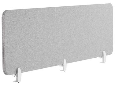 Desk Screen 180 x 40 cm Light Grey WALLY