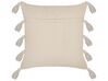 Set of 2 Cotton Cushions Chevron Pattern 45 x 45 cm Multicolour BOUVARDIA_843232