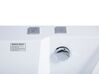 Banheira de hidromassagem de canto em acrílico branco com LED 190 x 135 cm MARINA_760275