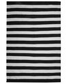 Fekete és fehér szőnyeg 160 x 230 cm TAVAS_714796