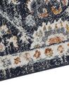 Teppich dunkelblau / beige 160 x 230 cm orientalisches Muster Kurzflor MALISHKA_854904