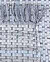 Tappeto grigio rettangolare in cotone fatto a mano - 160x230cm - BESNI_870776