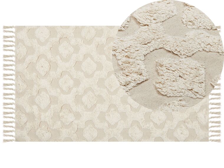 Bavlnený koberec 80 x 150 cm béžový AKSARAY_839210
