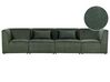 4-seters modulær sofa mørkegrønn LEMVIG_875722