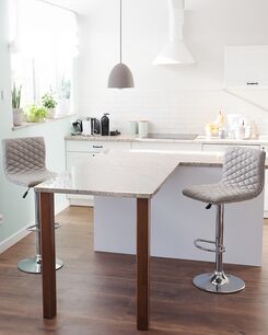 Baarijakkara kangas vaalea beige 2 kpl ORLANDO