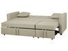 Fabric Sofa Bed Beige GLOMMA_717951