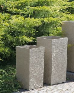 Kukkaruukku kiviseos beige 30 x 30 x 60 cm GAZA Kukkaruukku kiviseos beige 30 x 30 x 60 cm GAZA