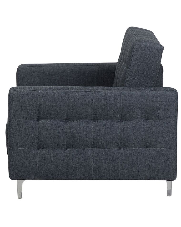 Fabric Armchair Dark Grey ABERDEEN Beliani.co.uk