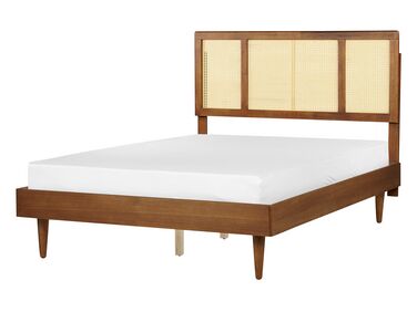 Wooden EU Double Size Bed Light AURAY