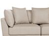3 Seater Fabric Sofa with Ottoman Beige SIGTUNA_896592
