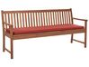 Bench Seat Pad Cushion 169 x 50 cm Red VIVARA _906697