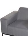 Lot de 2 fauteuils de jardin en tissu gris / pieds noirs ROVIGO_795306