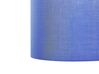 Hängelampe Stoff blau Trommelform rund DULCE_779024