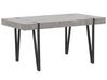 Eettafel MDF betonlook/zwart 150 x 90 cm ADENA_782305