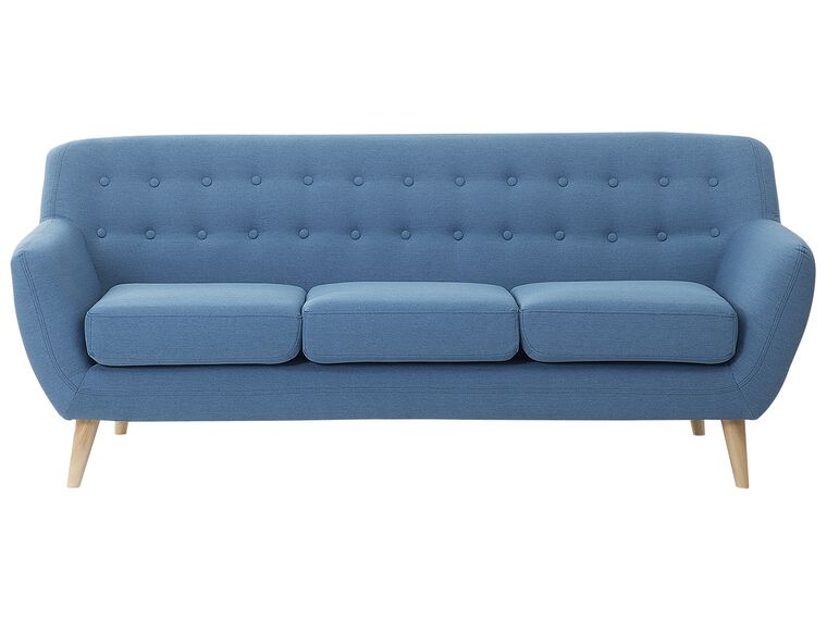 3-Sitzer Sofa blau / hellbraun MOTALA   _259552