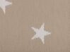 Outdoor Teppich beige 120 x 180 cm Sternenmuster Kurzflor LATUR_766328