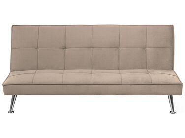 Fabric Sofa Bed Beige HASLE