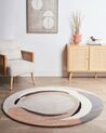 Okrúhly vlnený koberec ⌀ 140 cm viacfarebný SARGODHA_909544
