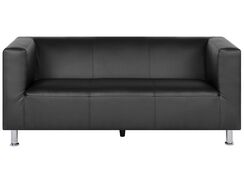 3-istuttava sohva keinonahkainen musta FLORO 3-istuttava sohva keinonahkainen musta FLORO