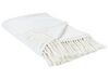 Bavlněná deka 150 x 200 cm bílá AMPARA_914583