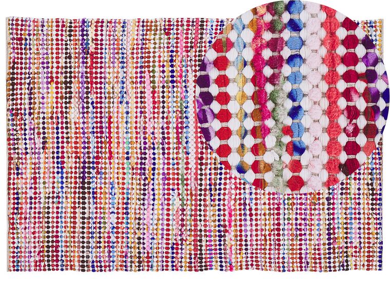 Tappeto cotone multicolore 160 x 230 cm BELEN_879302