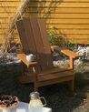 Krzesło ogrodowe jasne drewno ADIRONDACK_883567