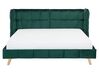 Łóżko welurowe 160 x 200 cm zielone SENLIS _740852
